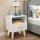  ModernHome WYJ-258 Nachttisch 30x40x38 cm weiß