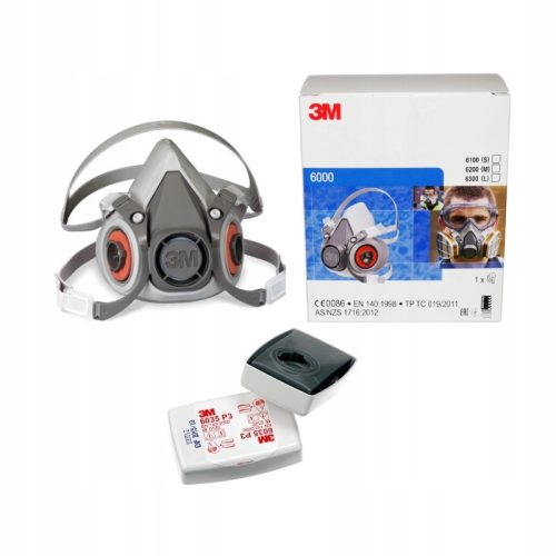 3M Staubmaske 6100 6200 6300 mit Filtern 6035 Halbmaske