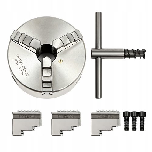 125 mm selbstzentrierendes Drehfutter mit 3 Backen