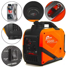 Tragbarer einphasiger Stromerzeuger Barracuda 2000 W Benzin