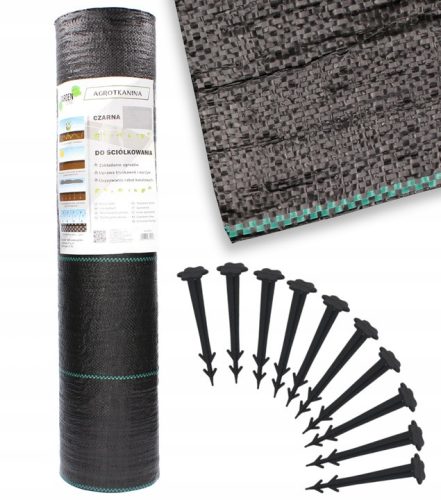 Agrartextil - Landwirtschaftliches Mulchgewebe (Anti-Unkraut) GardenLine schwarz 110 x 10000 cm 70 g/m²