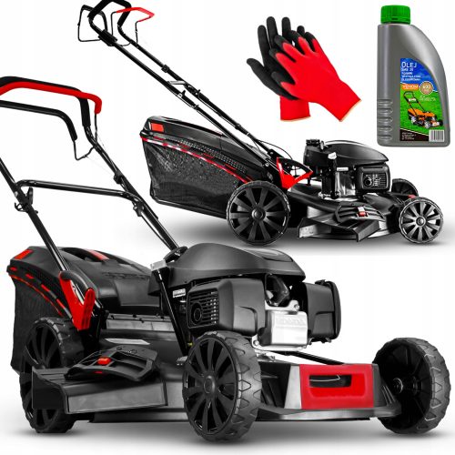  Venom Benzin-Rasenmäher mit Korb, 202 cm³ Fassungsvermögen. Korb 62l, Schnittbreite 51cm