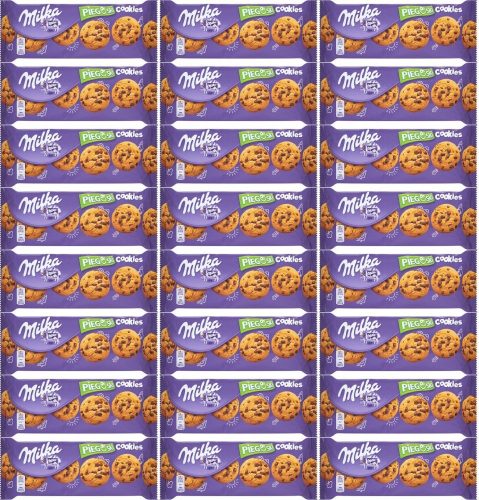 Milka Pieguski Choco Cookies mit Milchschokoladenstücken, 135g - 24er Pack