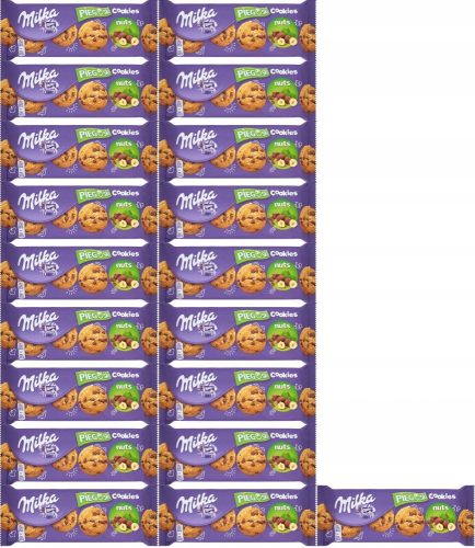 20x Milka Pieguski Choco Nut Haselnusskekse - 120g Packung mit knackig-süßem Geschmack