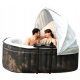Whirlpool, Garten-Whirlpool Aufblasbares Schwimmbad mit Hydromassage rund MSpa 1 l