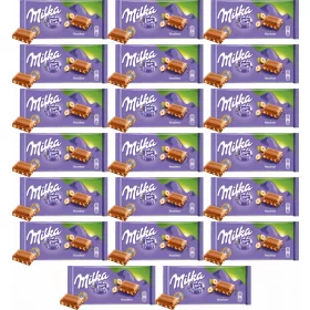 20er Pack Milka Schokolade mit Haselnüssen, 90g