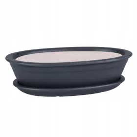  Botle Blumentopf 30 cm x 40 x 8 cm Keramik schwarz