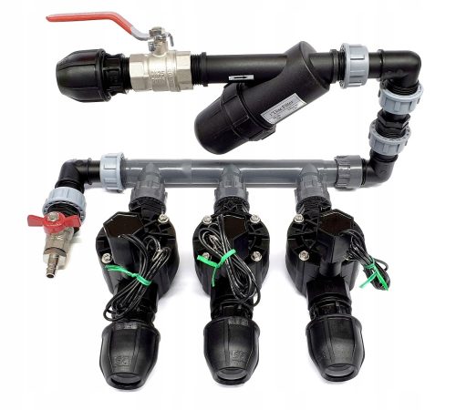  Verteilersatz mit 3 Magnetventilen, 100HV-Filter