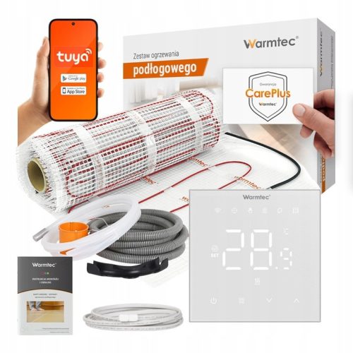  Heizmatte für Fliesen, Set 2m2 Warmtec DS2-20/XRT01-BB