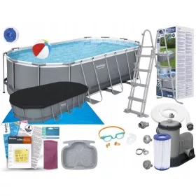 Bestway ovaler Rahmenpool 549 x 61,5 cm