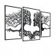 Bilder an der Wand Durchbrochene Malerei 3D Wanddekoration Baum 180x100cm 6mm Dicke