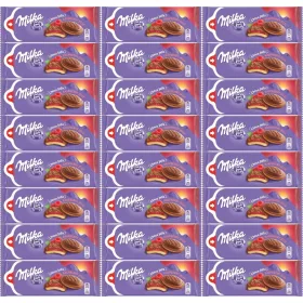  Milka Jaffa Kekse mit Himbeergelée und Alpenmilchschokolade, 147g x 24