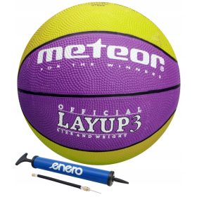   Meteor Layup 3 Basketballball 3 + Enero Handpumpe 5907637336548
