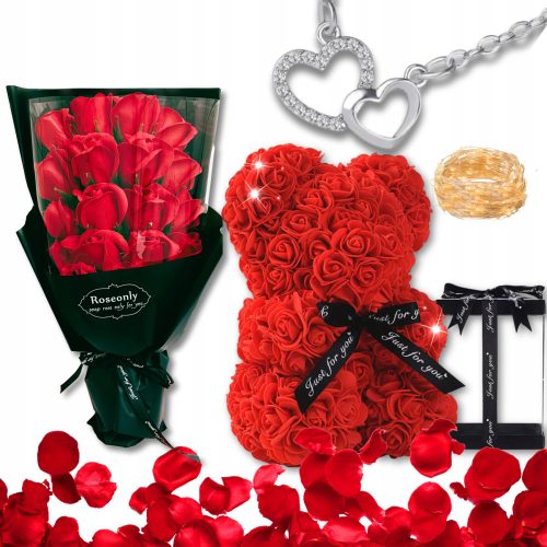 Blumen und Blumenkästen zum Valentinstag Blumenstrauß, Blumenkasten, Seifenrose 5K Home Decor 38 cm + 4 weitere Produkte
