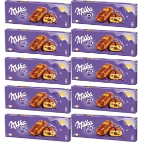   Milka Cake Choc - Leckere Schokoladenfüllung Biskuits 175g x10