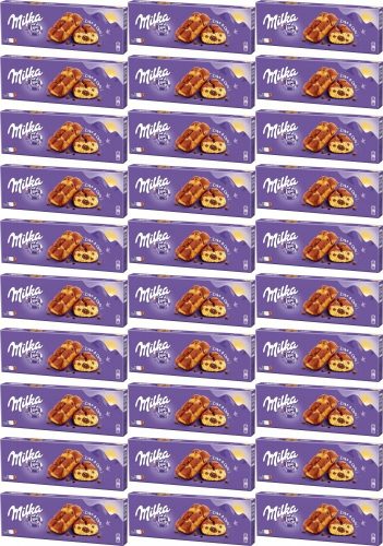 Milka Cake Choc Biskuit mit Schokoladenfüllung, 175 g x 32 Stück