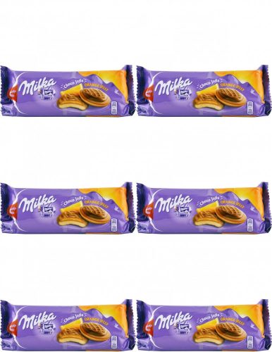 Milka Choco Jaffa Biszkopty mit Orangen-Gelée und Alpenmilchschokolade 147g x6