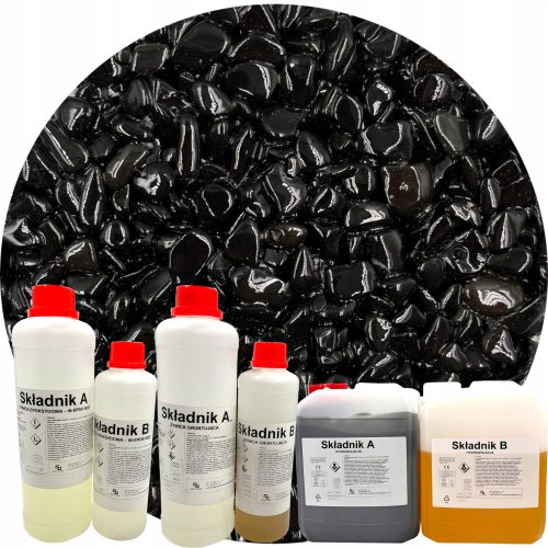 Set Steinteppich-Zuschlagstoff, Epoxidharz-Grundierung, Imprägnierung, 10 m²