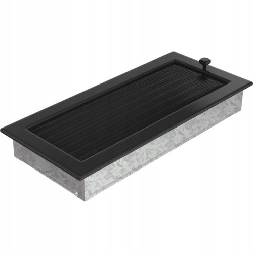 Lackiertes Lüftungsgitter. Gitter 17x37 cm, schwarz
