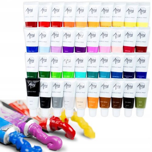  Mehrfarbige Acrylfarben 40 Stk. 20 ml