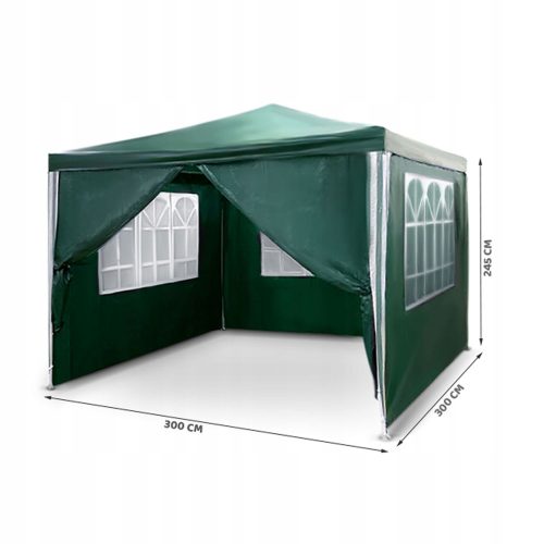 Gartenpavillon, Zelte - BG LAGERPAVILLON 4 Wände 3 x 3 x 2 m