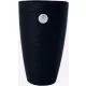  Form-Plastic Blumentopf 38,5 cm x 38,5 x 58 cm Durchmesser 38,5 cm Kunststoff schwarz