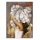 Bilder an der Wand 1x BILD FRAU MIT BLUMEN AUF DEM KOPF GOLD GLAMOUR 100x140