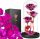  EWIGE ROSE IM GLAS, LEUCHTENDE LED FÜR SIE, GESCHENK ZUM MUTTERTAG