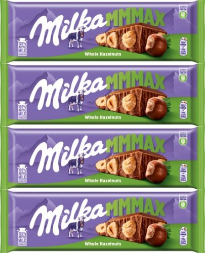 Milka Haselnuss-Schokolade mit ganzen Nüssen, 270g - 4er Pack