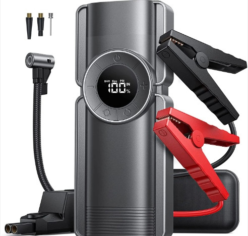  STARTGERÄT BOOSTER POWERBANK KOMPRESSOR 4in1 12V
