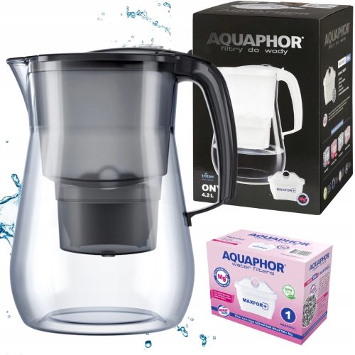  Aquaphor Onyx Filterkanne 4,2 l, schwarz