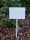  Freistehendes Schild weiß 15 x 50 cm 10 Stk.