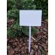  Freistehendes Schild weiß 15 x 50 cm 10 Stk.