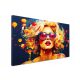 Bilder an der Wand Großes Gemälde auf Leinwand für das Schlafzimmer-Wohnzimmer 120x80 Pop Art Woman