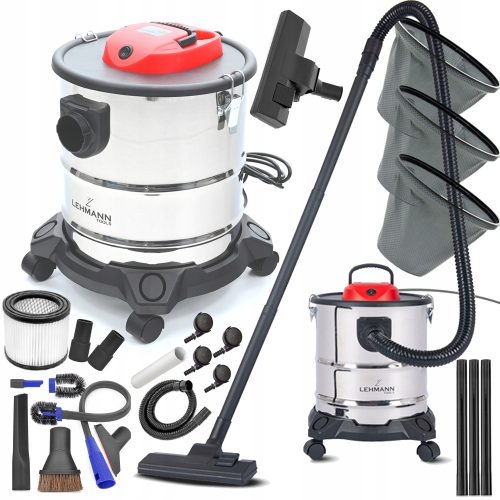 Lehmann Industriestaubsauger LEISTUNGSSTARK, BEUTELLOS FÜR GIPS, SCHUTT, ASCHE 2000 W