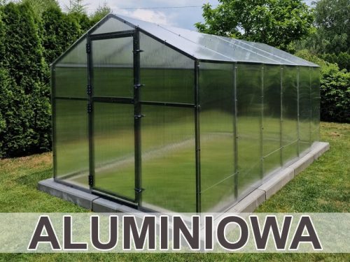 Folientunnel, Kunststoffplatten Folientunnel 8,4 m² 405 x 210 cm Graphit