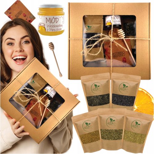  WEIHNACHTSGESCHENKSET HONIG-TEE-Geschenkset GROßES XXL-SET