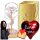 Ewige Rose im Glas, rote Blumenkastenrose, PREMIUM KOSTENLOSER VALENTINSTAG