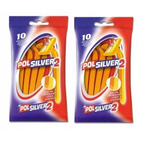  POLSILVER 2 Einwegrasierer 10 Stk.