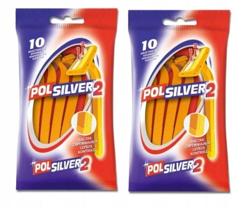  POLSILVER 2 Einwegrasierer 10 Stk.