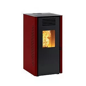  Caminetti Montegrappa Piano 7 kW roter Pelletofen