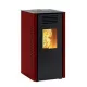  Caminetti Montegrappa Piano 7 kW roter Pelletofen