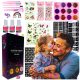  GLITZER-TATTOO-KIT, VORLAGEN, GLITZER-TATTOOS, GROSSES DIY