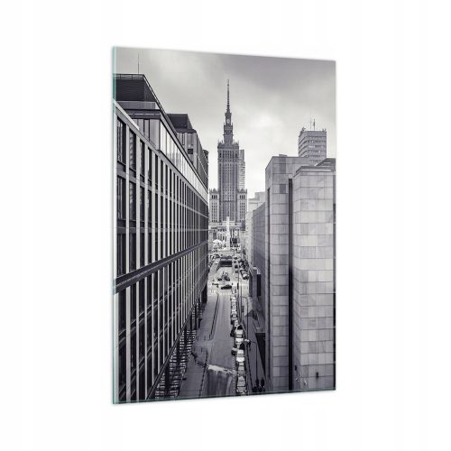 Bilder an der Wand Bild auf Glas 50x70 Warschauer Kulturpalast