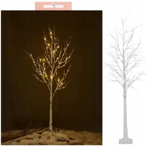  Deko-Birke 48 LED warm 120 cm