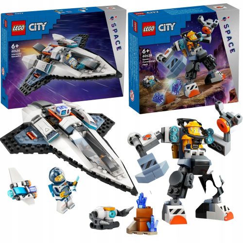  LEGO City 60430 Interstellares Raumschiff + LEGO City 60428 Weltraum-Mech