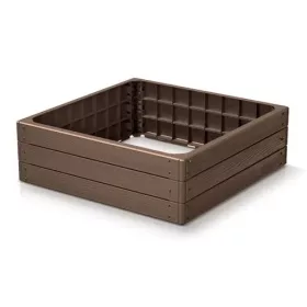    Prosperplast Blumentopf 75 cm x 75 x 25 cm, Kunststoff in Braun- und Beigetönen