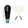 Federball, Hülle, Schläger, Federballset, Rebel Active LEC-RBA-4100 Schlägerset mit Federball