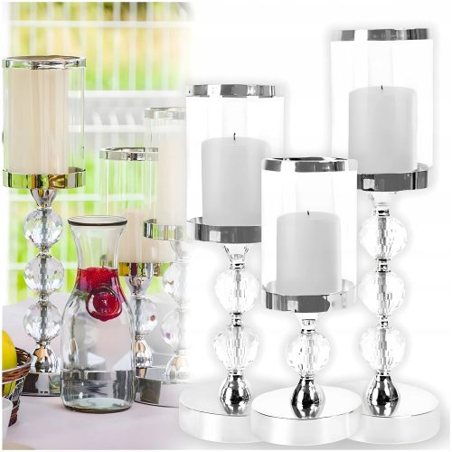 Kerzenständer für zu Hause Kerzenständer-Set MORE&DECO 40,5 cm, 3 Kerzen