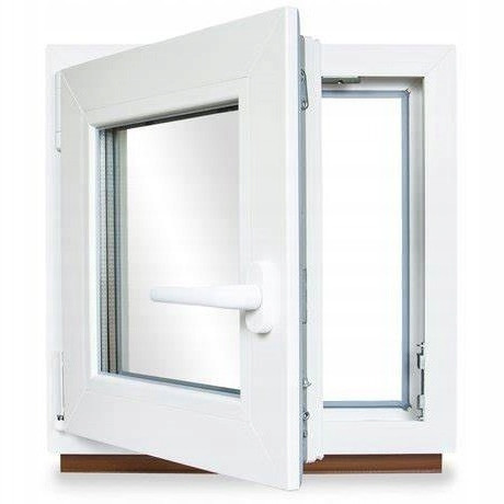 PVC-FENSTER RU Links 900x500 / 90x50 WEISS, VON HAND